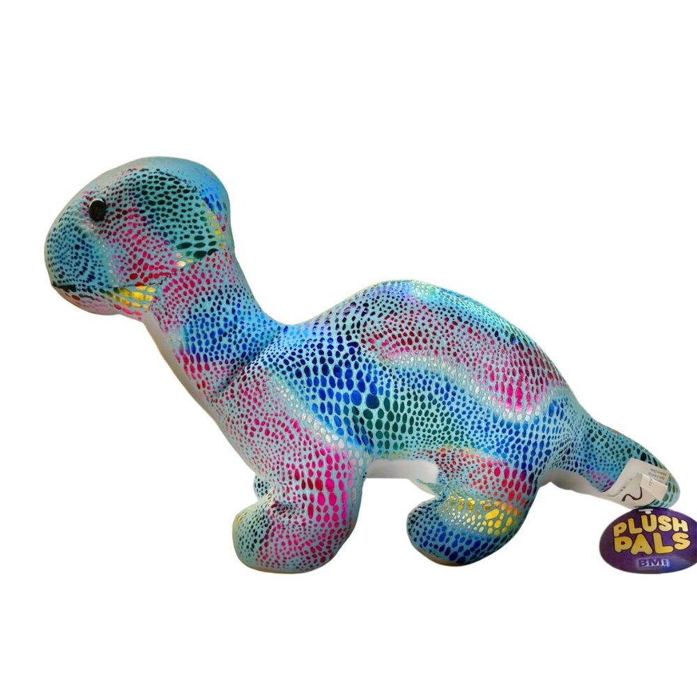 Rainbow Blue Brontosaurus Dinosaur Stuffed Animal Plush Pals 16" BMI Apatosaurus